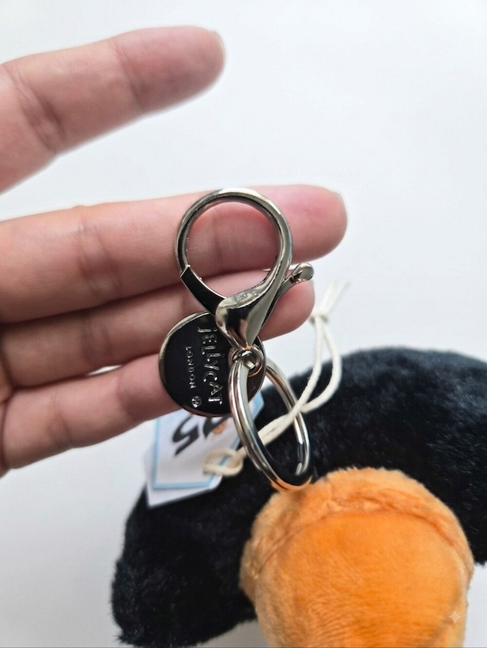 Jellycat Jack Bag Charm with Orange Hat - Picture 5 of 5